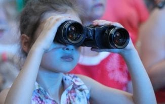 Kid with Binoculars