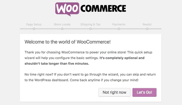 Setup WooCommerce on WordPress