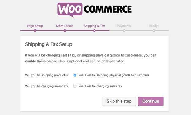 WooCommerce Shipping and Taxes