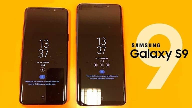 Samsung Galaxy S9 Always on Display