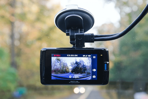 Dash Cam mounted on a Vehicle