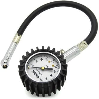 Tire Guage for monitoring pressure in a tire