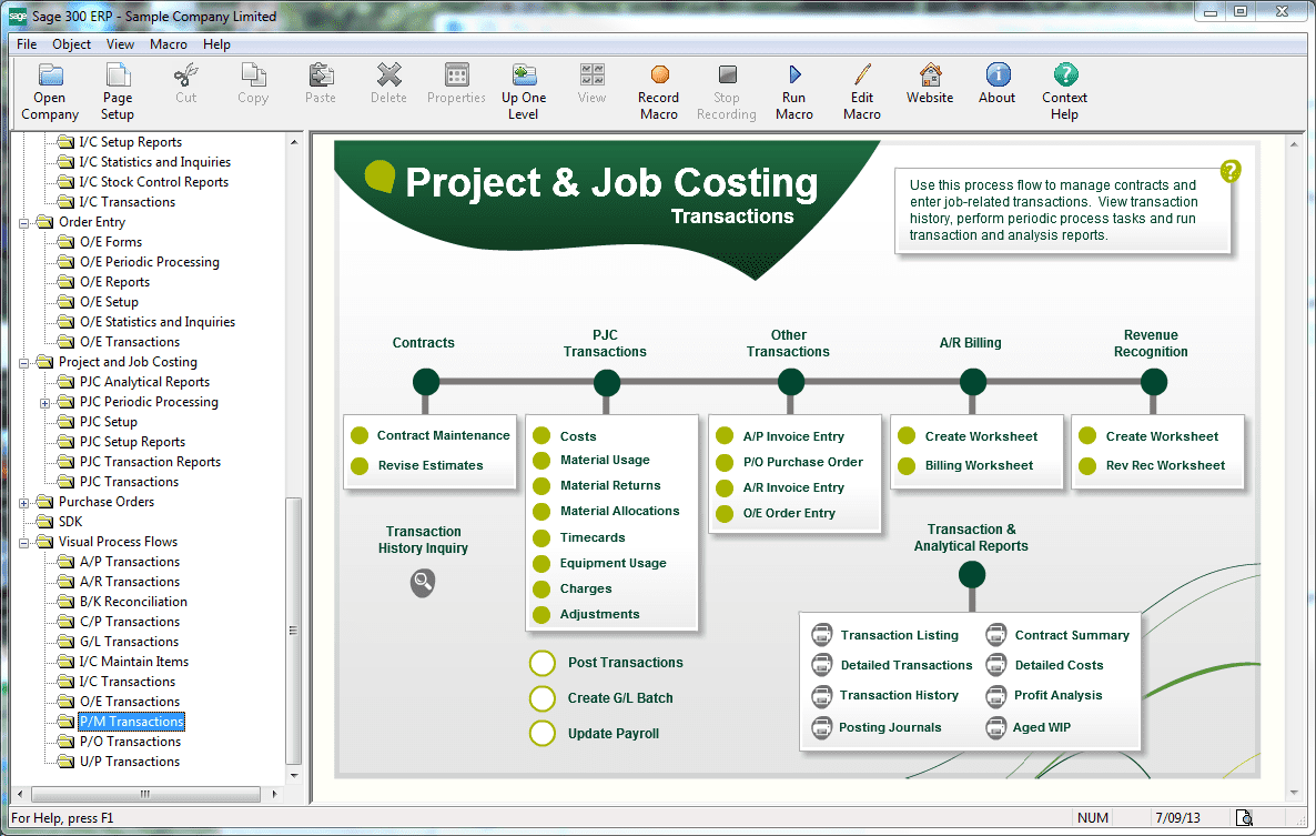 Sage ERP Features