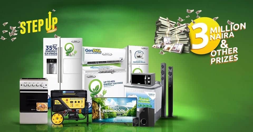 ₦3 Million & Loads of Haier Thermocool Energy Saving Appliances Up For Grabs In The Haier Thermocool Step Up Promo 1 ₦3 Million & Loads of Haier Thermocool Energy Saving Appliances Up For Grabs In The Haier Thermocool Step Up Promo