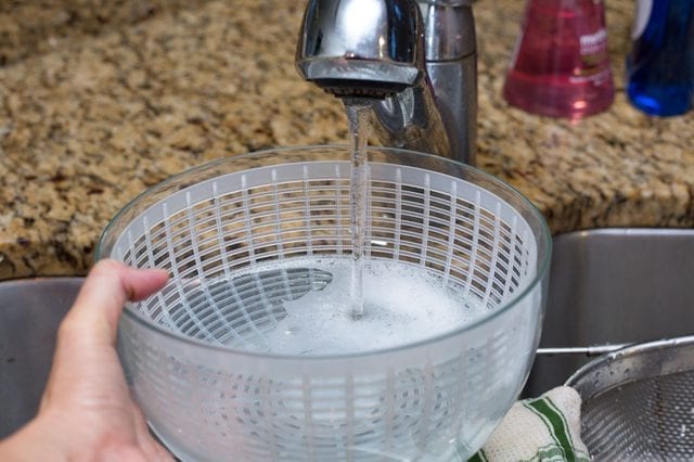 Water and Detergent in a Bowl