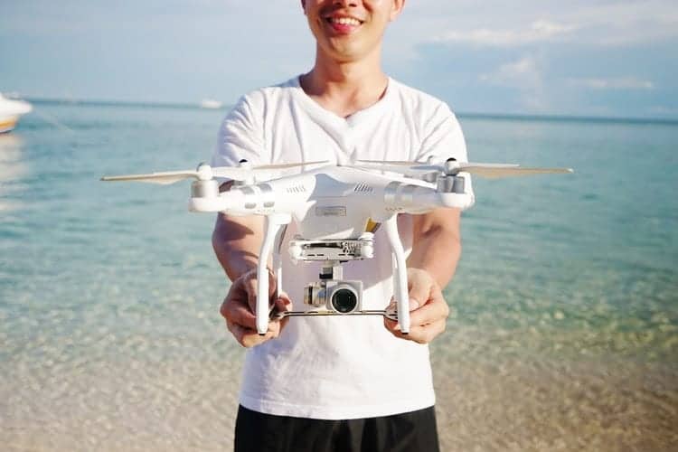 Holding a Drone