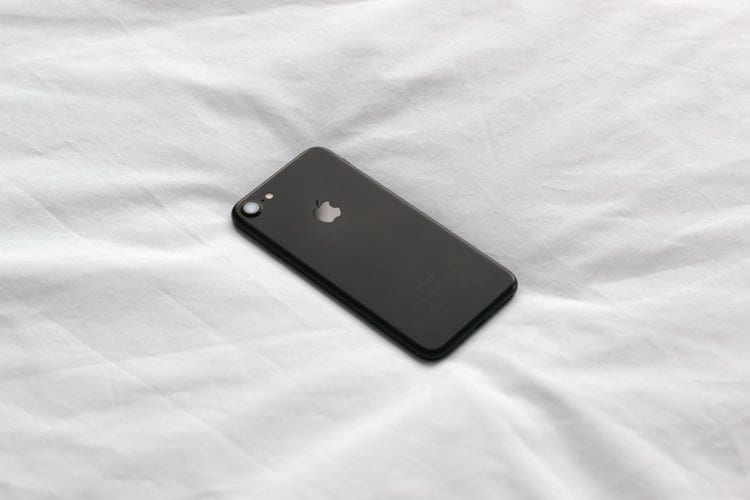 iPhone on the Bed