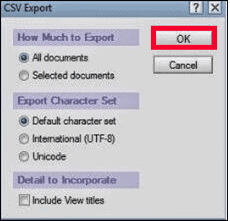 Lotus Notes CSV Export