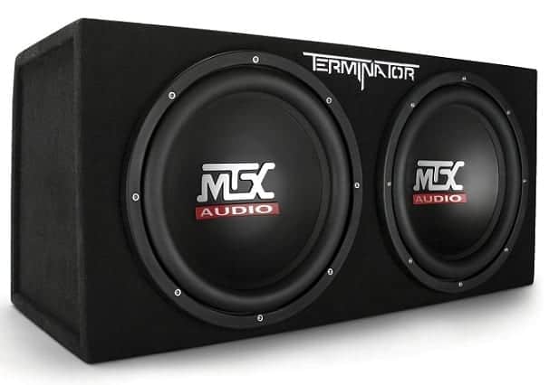MTX Audio Terminator Series TNE212D 1,200-Watt Dual 12-Inch Sub Enclosure