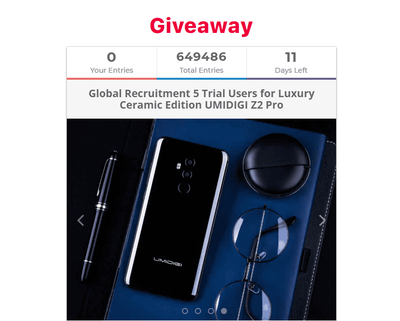 UmiDigi Z2 Pro Giveaway