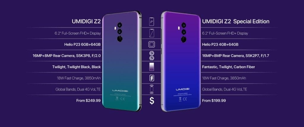 Differences between the UMIDIGI Z2 Special Edition and the ordinary UMIDIGI Z2