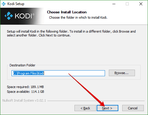 Install Kodi v18