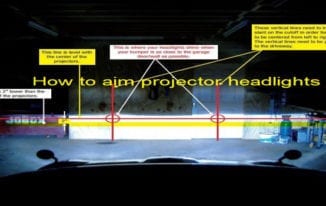 How to aim projector headlights