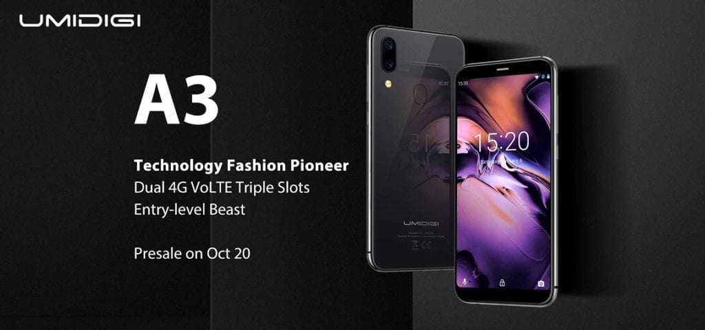 UMIDIGI A3 Launch