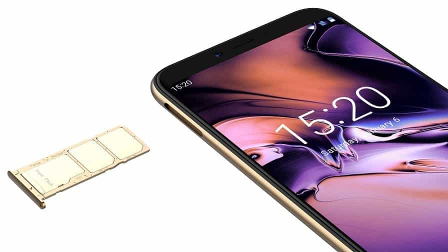 UMIDIGI A3 with Dual SIM slots and Dedicated slot for microSD memory card