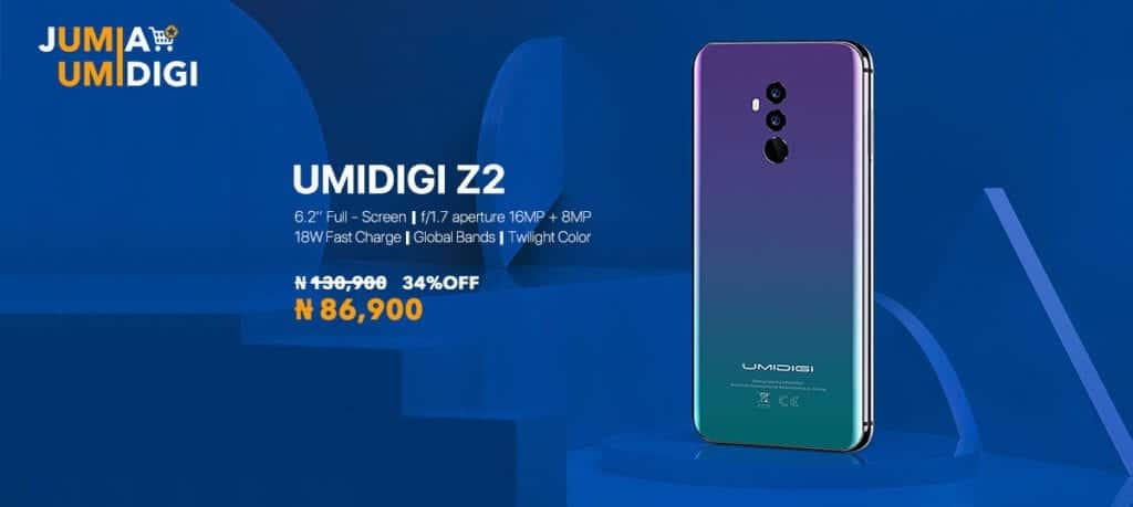 UmiDigi Z2 offer on Jumia