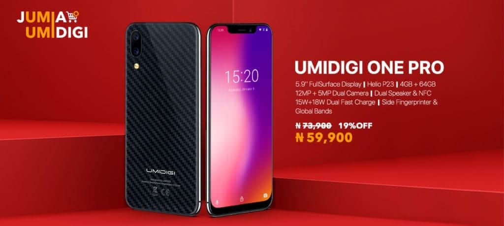 Umidigi One Pro offer on Jumia