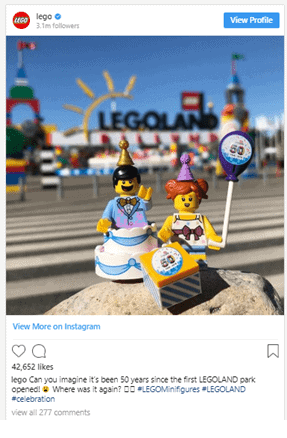 Guide on How to Write Instagram Captions for Better User-Engagement - Lego Instagram
