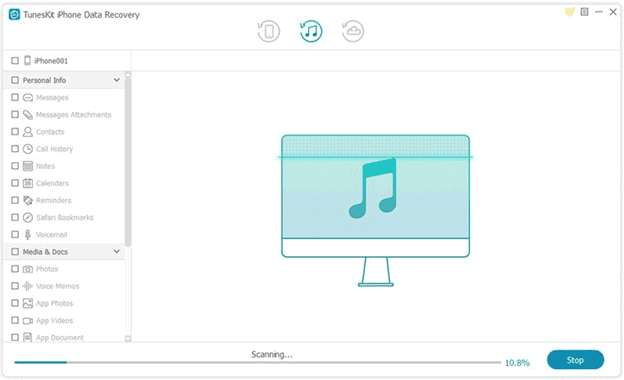 Tuneskit iPhone Data Recovery