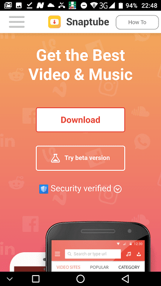 Snaptube Site