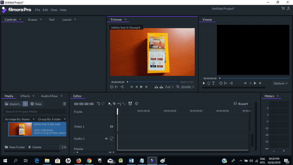 Import Video and Audio to Filmora Pro