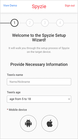 Spyzie Setup Android 