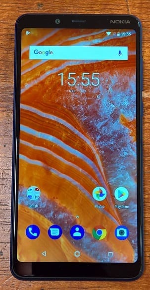 Nokia 3.1 Plus Homescreen with Android 8.1 Oreo