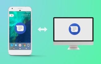 send messages from web on Android