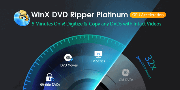 WinX DVD Ripper Pro Platinum - Easily Convert any DVD to Video with Only 5 Minutes