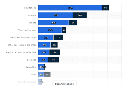 Statista Biometric Authentication