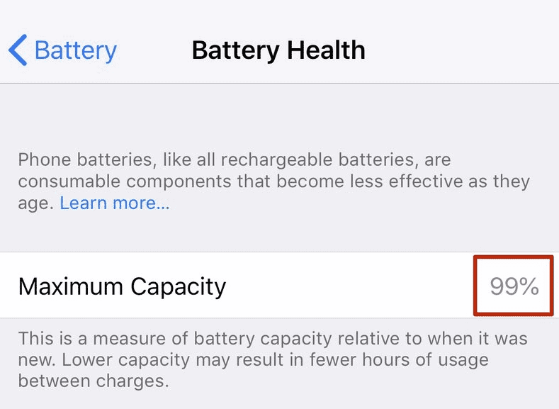 How To Check The Maximum Capacity of Your iPhone Battery