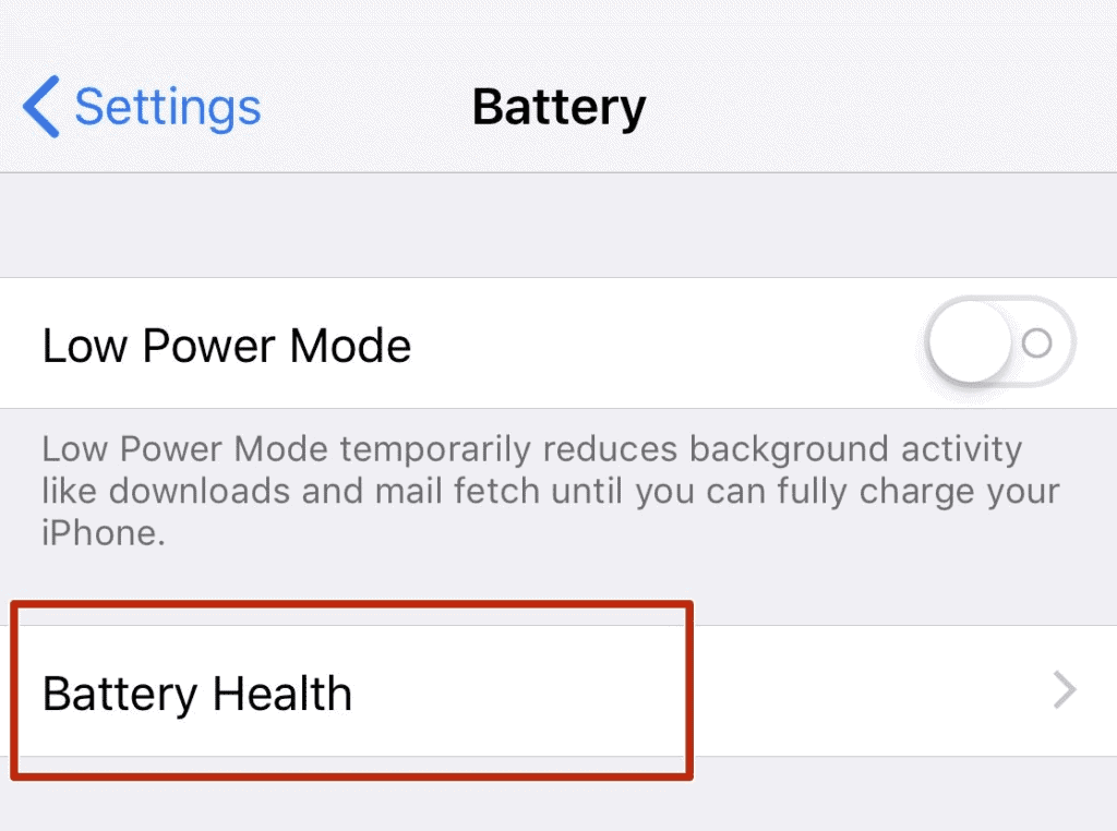 iPhone Battery Health Check