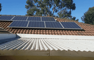 Solar Panels installed on the Roof