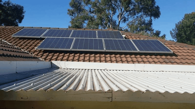 Solar Panels installed on the Roof