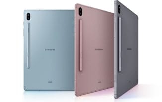 Rear View of the Galaxy Tab S6