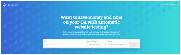 Comparium Website Testing Tool