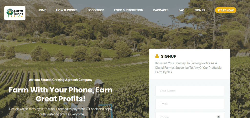 FarmFunds Africa Investment Platform