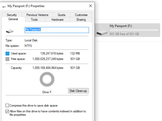 could not unmount disk wd passport
