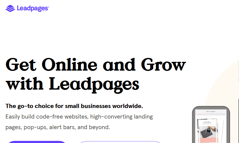LeadPages Landing Page Builder