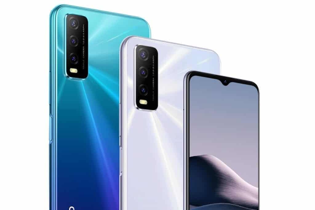 Vivo Y20i Blue White Colors