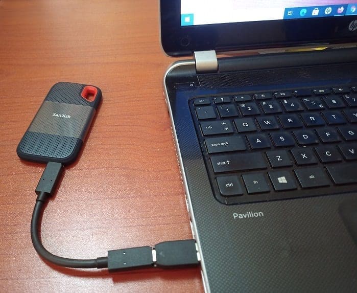 Connecting External SSD to Laptop