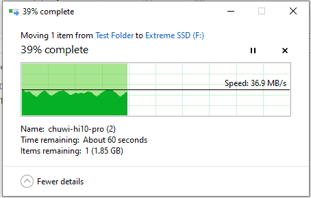 Write Speed of SSD