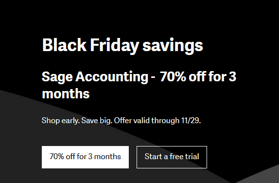 Sage US Black Friday Deals 2020