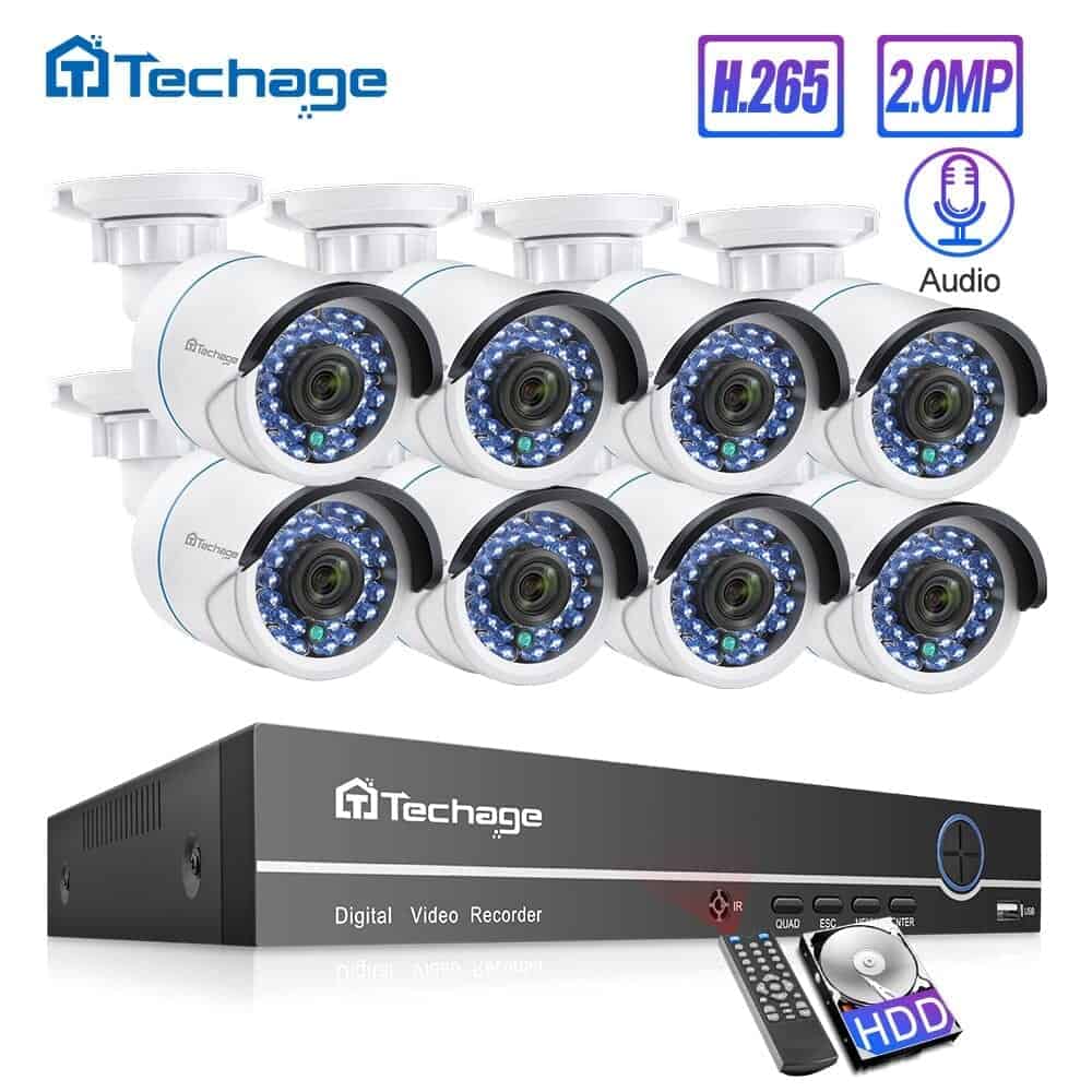Techage 8CH 1080p CCTV Security System