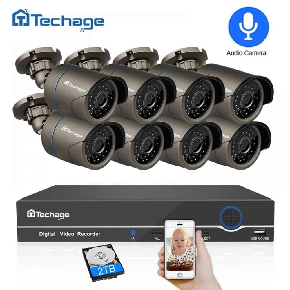 Techage 8CH 1080p CCTV Security System
