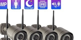 Techage 8CH Wireless CCTV Camera Security System