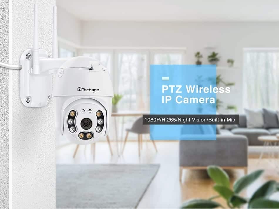 Techage 5MP HD PTZ IP Wireless Security Camera