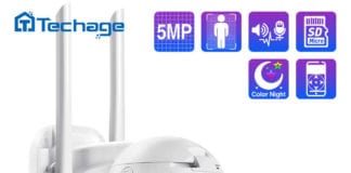 Techage 5MP PTZ IP Wireless Security Camera