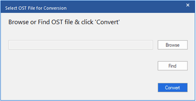 Select OST File Conversion