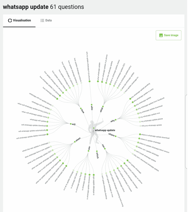 AnswerThePublic Visualisation